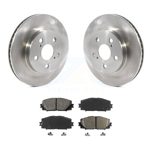 Brake Rotor And Semi-Metallic Pad Front Kit For Toyota Corolla Prius Prime AWD-e