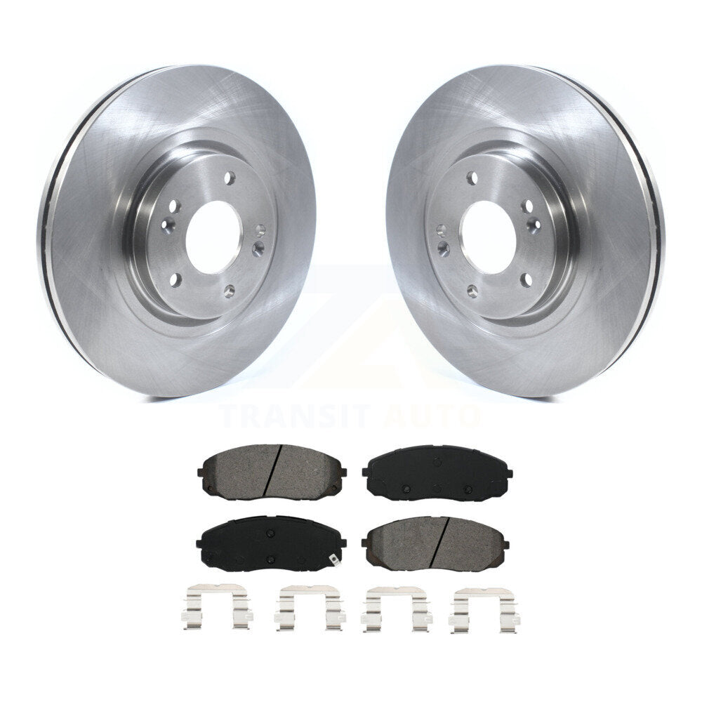 Disc Brake Rotors And Semi-Metallic Pads Front Kit For 2015-2021 Kia Sedona