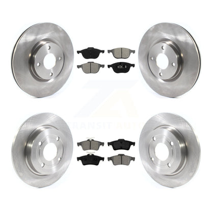 Brake Rotor And Semi-Metallic Pad Front Rear Kit For 2018-2022 Ford EcoSport AWD
