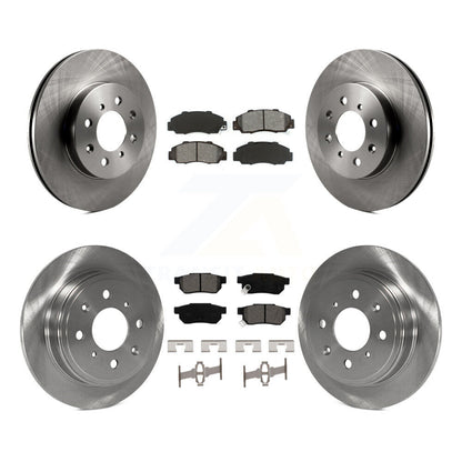 Brake Rotors & Semi-Metallic Pad Front Rear Kit For 1992-1993 Acura Integra GS-R