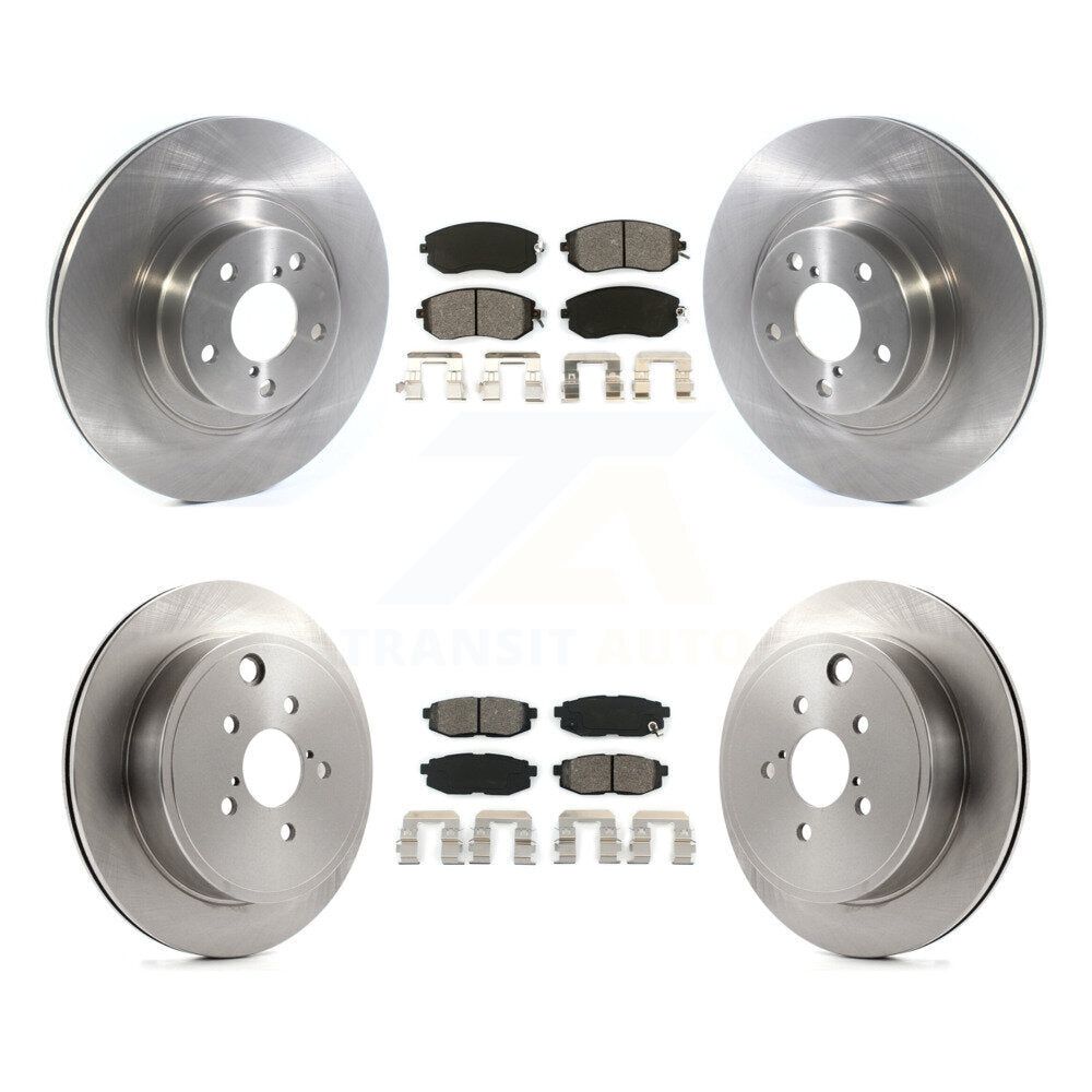 Disc Brake Rotors Semi-Metallic Pad Front Rear Kit For Subaru BRZ Toyota 86 GR86