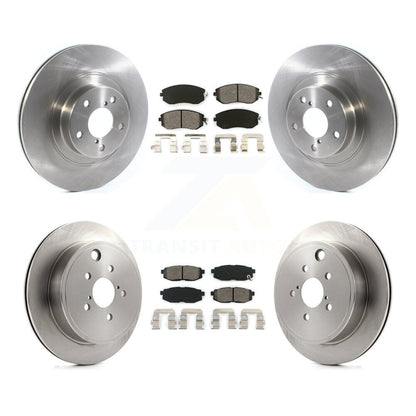Disc Brake Rotors Semi-Metallic Pad Front Rear Kit For Subaru BRZ Toyota 86 GR86
