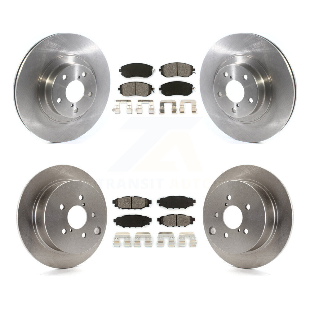 Brake Rotors & Semi-Metallic Pad Front Rear Kit For Subaru Forester XV Crosstrek