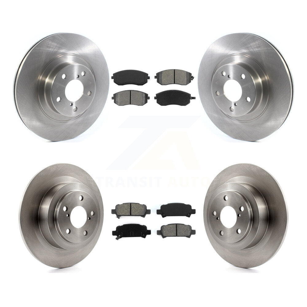 Brake Rotors Semi-Metallic Pad Front Rear Kit For 05-06 Subaru Baja Turbocharged