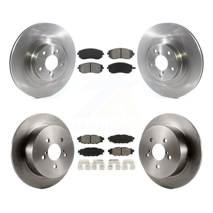 Disc Brake Rotors And Semi-Metallic Pad Front Rear Kit For Subaru Outback Legacy