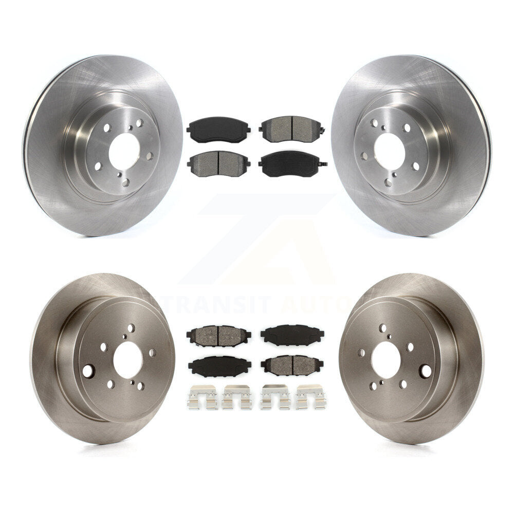 Brake Rotor & Semi-Metallic Pad Front Rear Kit For Subaru Outback Impreza Legacy