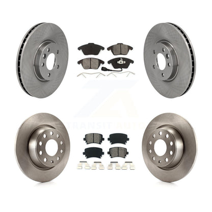Disc Brake Rotors And Semi-Metallic Pads Front Rear Kit For Volkswagen CC