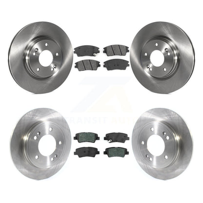 Brake Rotors Semi-Metallic Pad Front Rear Kit For 2017-2020 Hyundai Elantra 1.6L