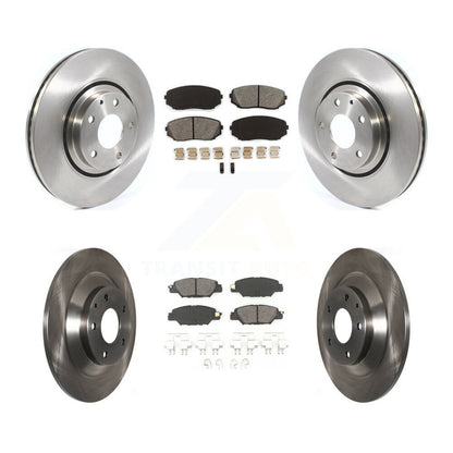 Brake Rotor & Semi-Metallic Pad Front Rear Kit For 19-22 Mazda CX-5 Turbocharged