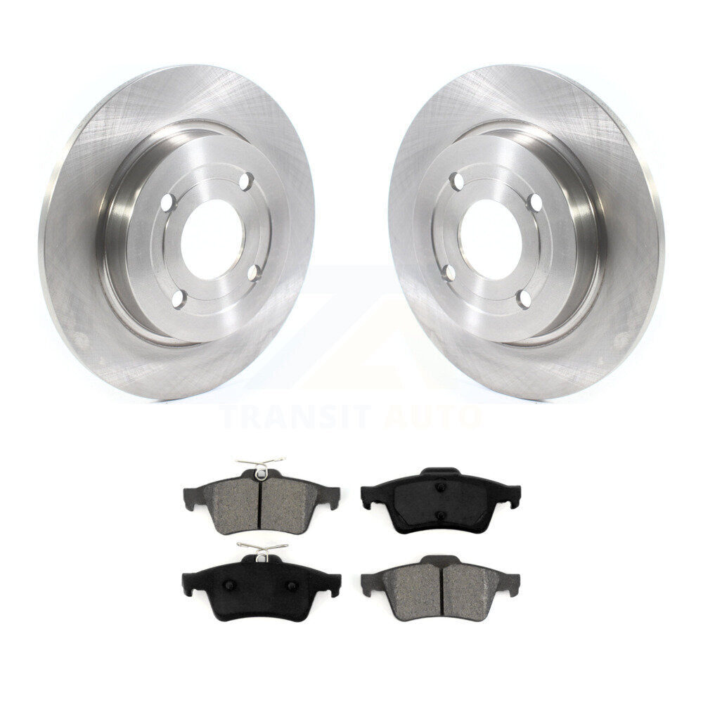 Disc Brake Rotors And Semi-Metallic Pad Rear Kit For 2018-2022 Ford EcoSport AWD