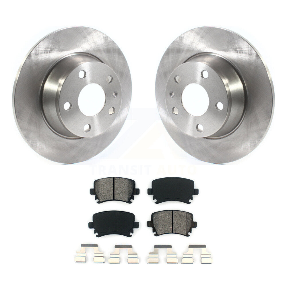 Disc Brake Rotors And Semi-Metallic Pads Rear Kit For Audi TT Quattro