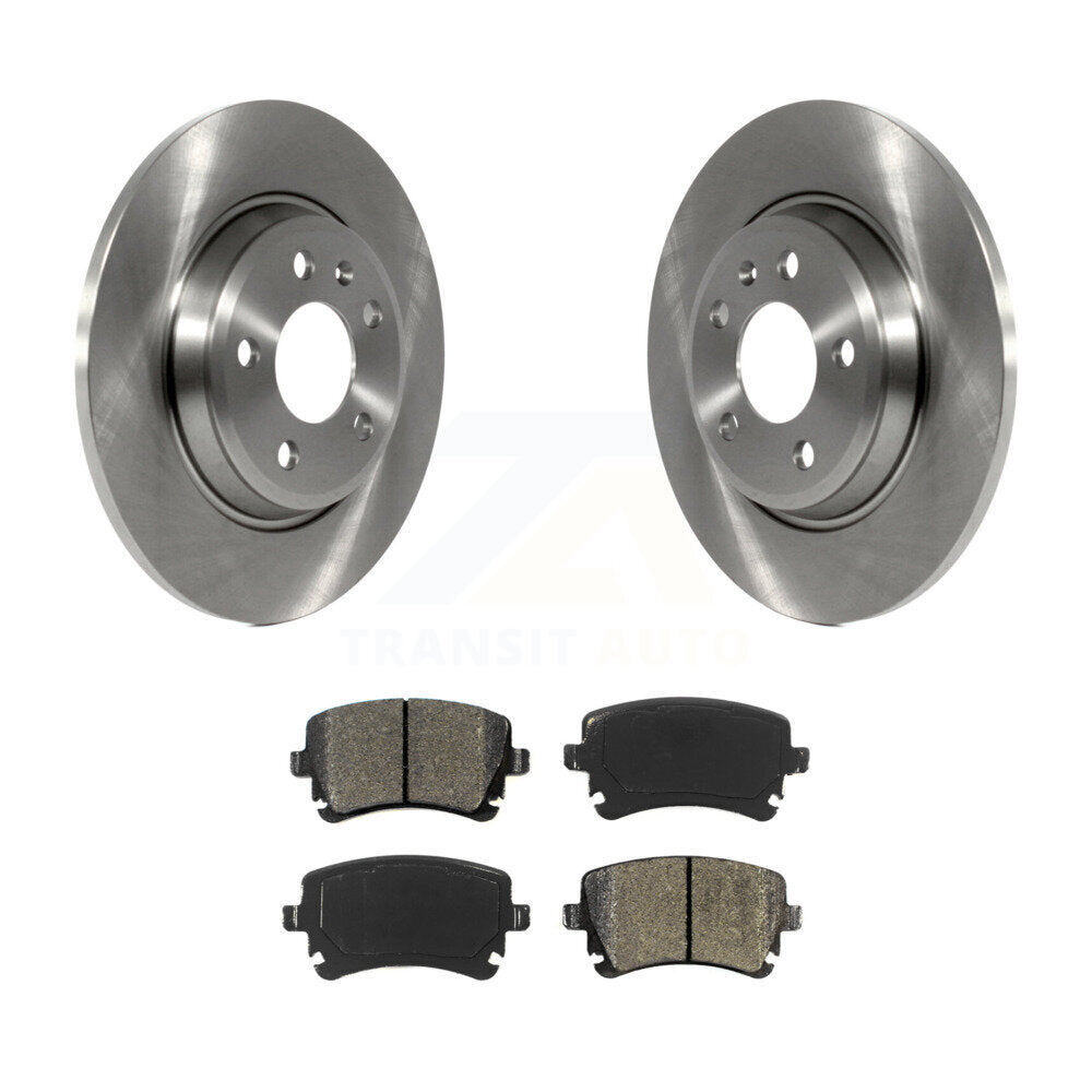 Disc Brake Rotors And Semi-Metallic Pads Rear Kit For Audi Q5 A4 allroad
