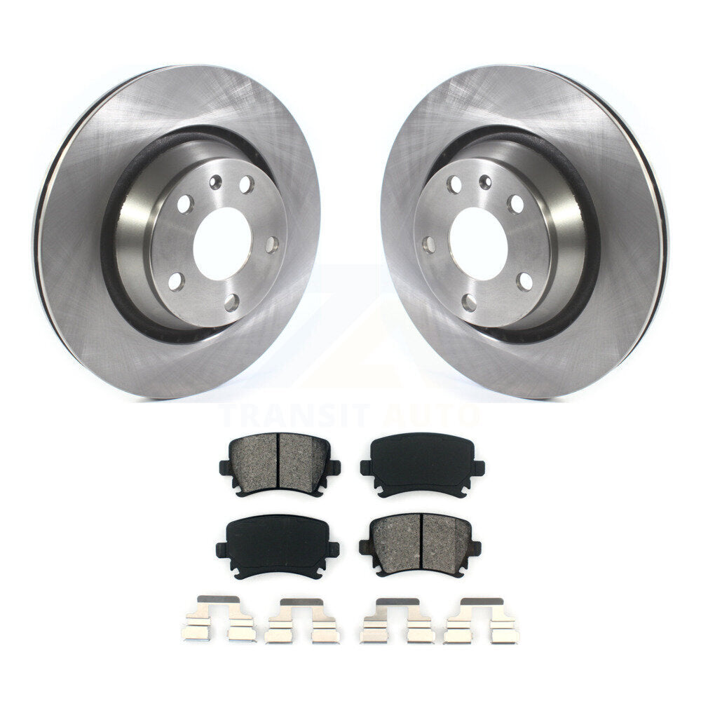 Disc Brake Rotors And Semi-Metallic Pads Rear Kit For Audi TT Quattro TTS RS