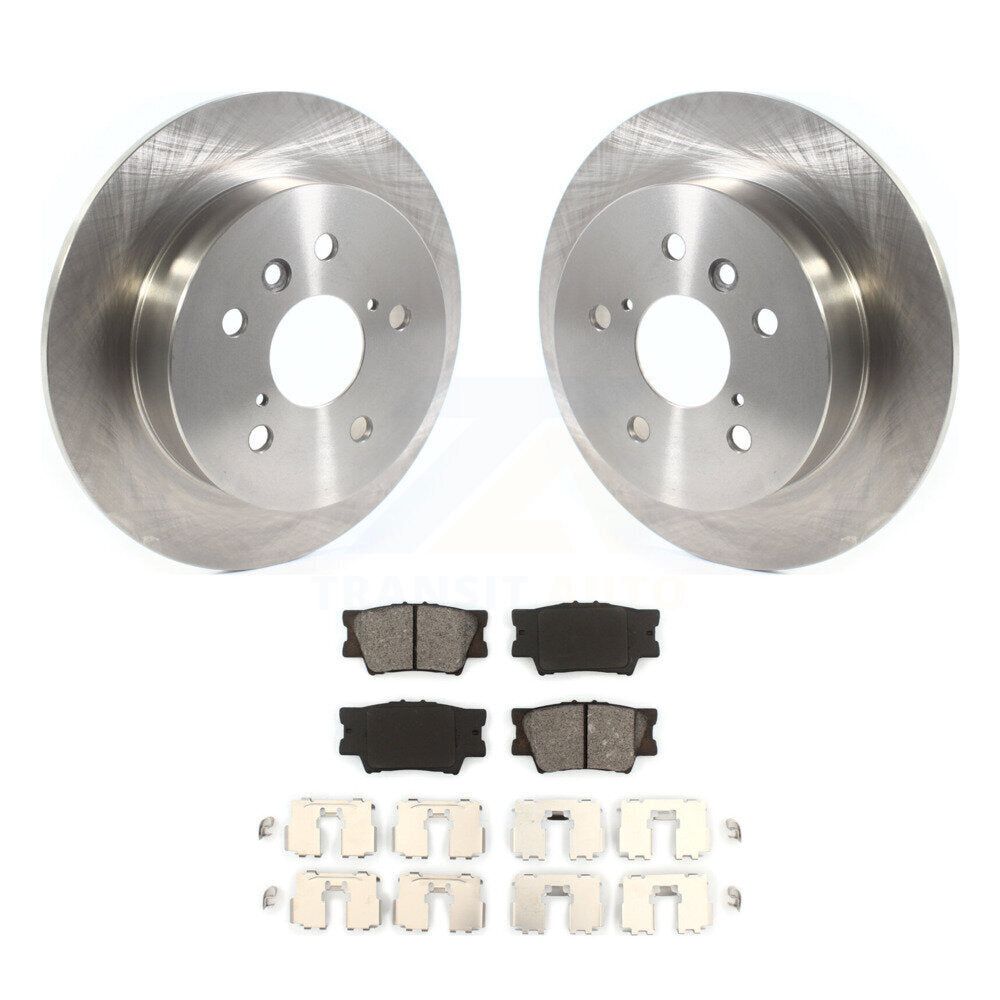 Disc Brake Rotors And Semi-Metallic Pads Rear Kit For Toyota Camry