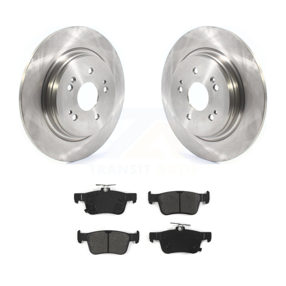 Disc Brake Rotors And Semi-Metallic Pads Rear Kit For 2019-2021 Acura RDX