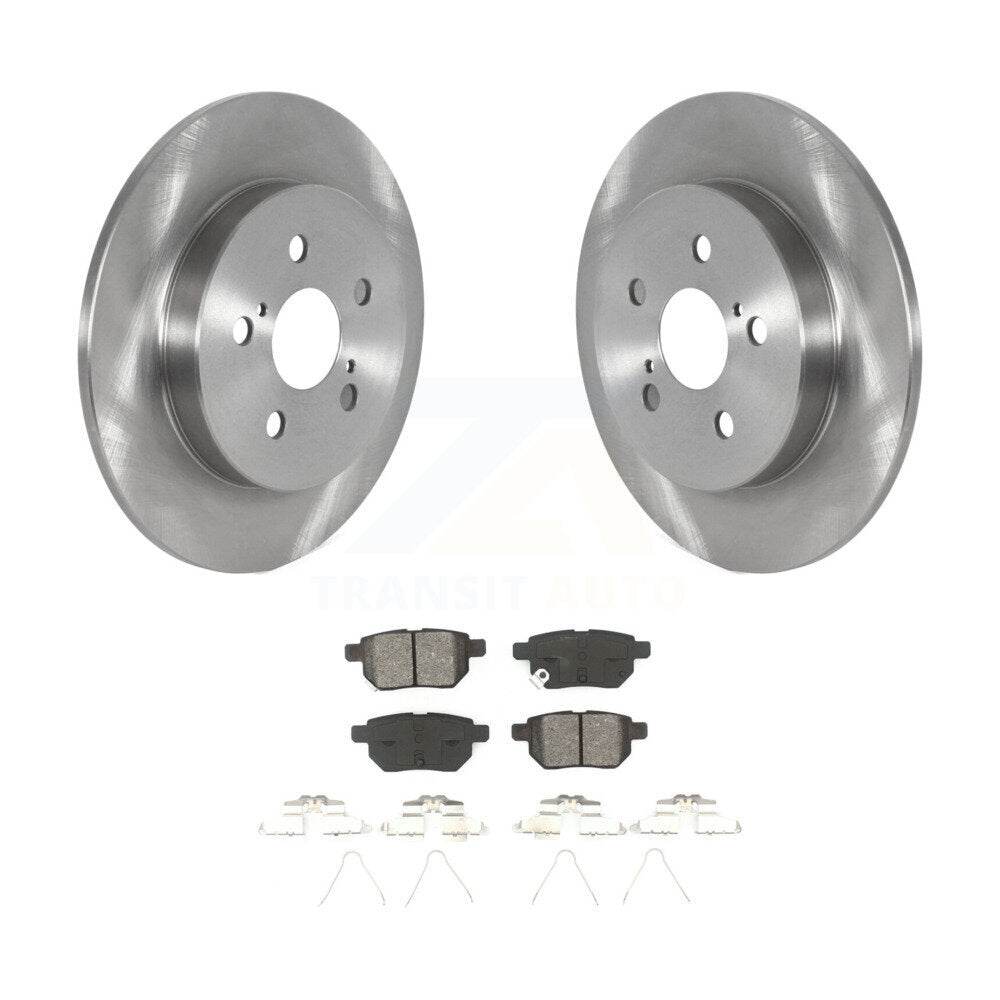 Disc Brake Rotors And Semi-Metallic Pads Rear Kit For 2019 Toyota Corolla 2.0L