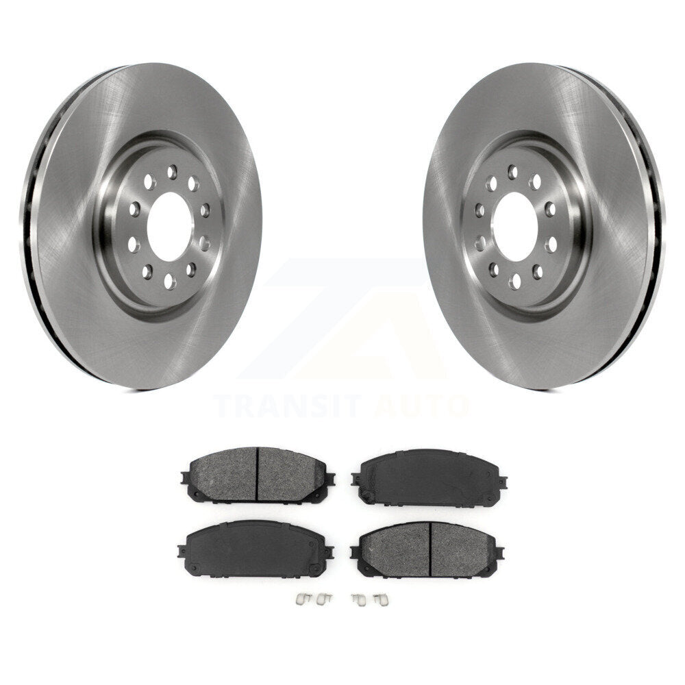 Disc Brake Rotors And Semi-Metallic Pads Front Kit For Jeep Cherokee