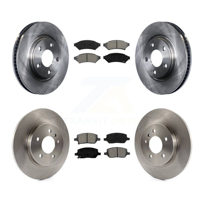 Brake Rotor Semi-Metallic Pad Front Rear Kit For Chevrolet Uplander Buick Saturn