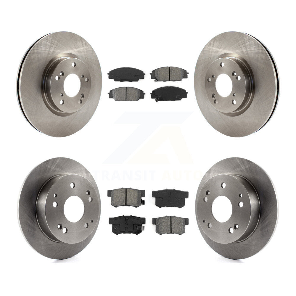 Disc Brake Rotor Semi-Metallic Pad Front Rear Kit For 2002-2006 Acura RSX Type-S