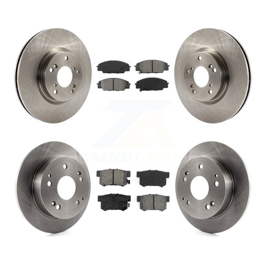 Disc Brake Rotor Semi-Metallic Pad Front Rear Kit For 2002-2006 Acura RSX Type-S