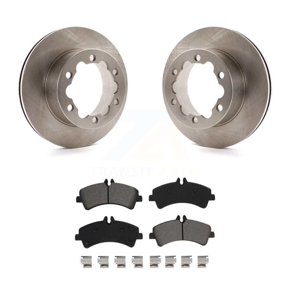 Brake Rotor And Semi-Metallic Pad Rear Kit For Sprinter 3500 Mercedes-Benz Dodge