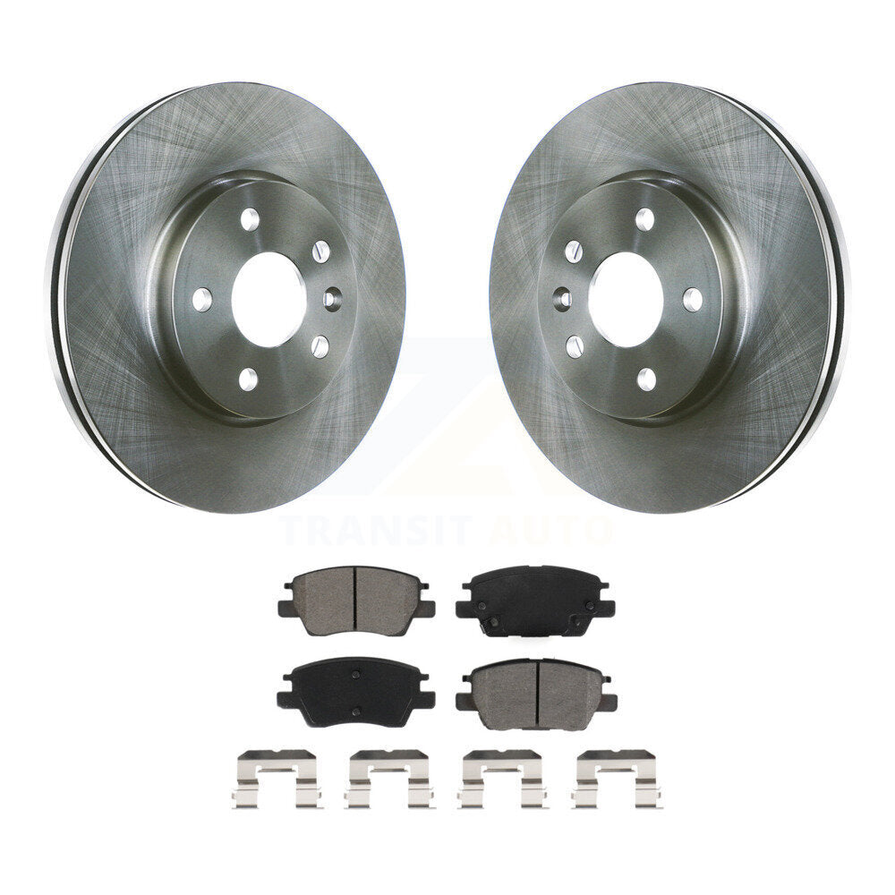Brake Rotor And Semi-Metallic Pad Front Kit For Chevrolet Cruze Bolt EV EUV Volt