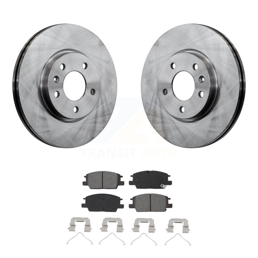 Brake Rotor Semi-Metallic Pad Front Kit For Chevrolet Equinox GMC Terrain Malibu