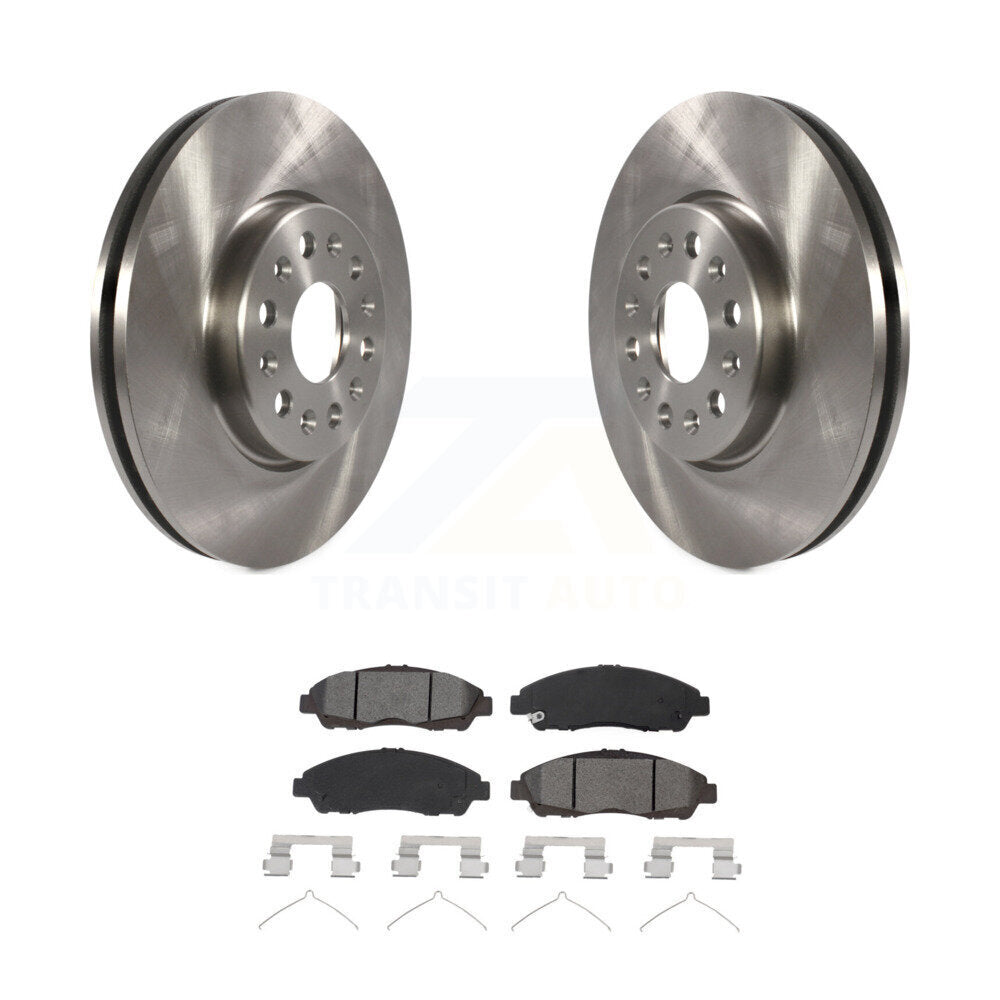 Brake Rotors Semi-Metallic Pad Front Kit For Chevrolet Traverse GMC Acadia Buick