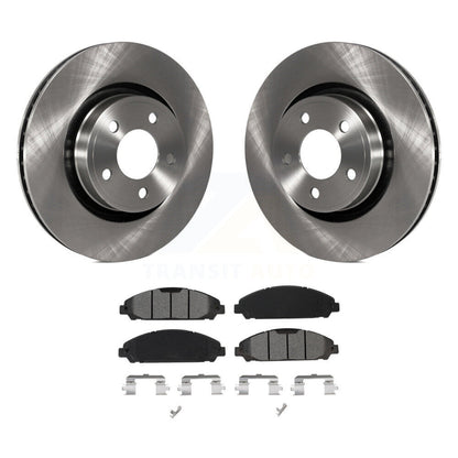 Disc Brake Rotors And Semi-Metallic Pads Front Kit For Ford Mustang