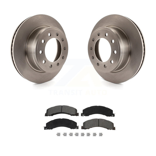 Brake Rotor & Semi-Metallic Pad Front Kit For Ram Dodge Sterling Truck 4500 5500
