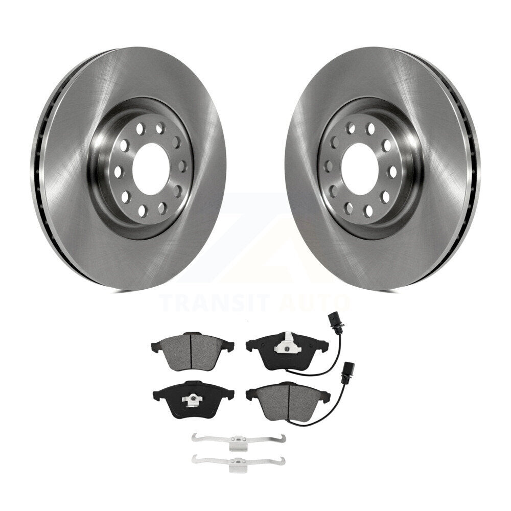 Disc Brake Rotors And Semi-Metallic Pads Front Kit For Audi A4 Quattro