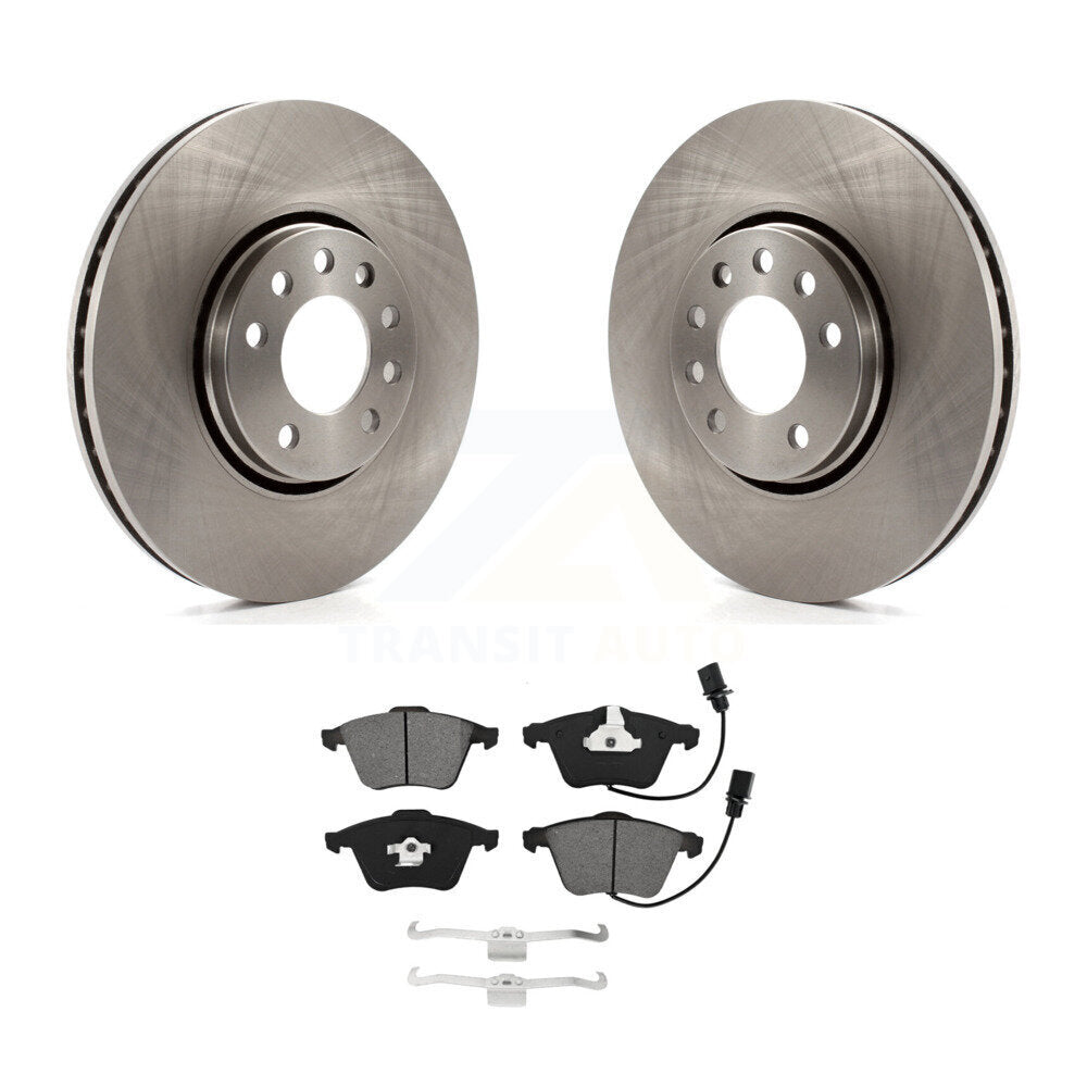 Disc Brake Rotors And Semi-Metallic Pads Front Kit For Saab 9-3X