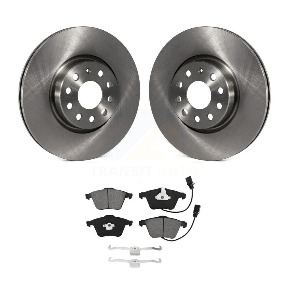 Disc Brake Rotors And Semi-Metallic Pads Front Kit For Volkswagen CC R32