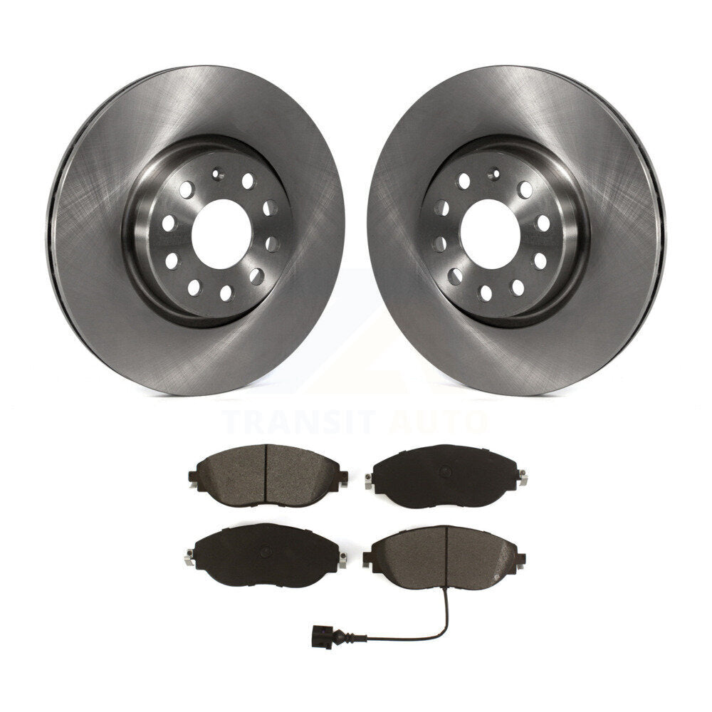 Disc Brake Rotor & Semi-Metallic Pad Front Kit For Volkswagen GTI Arteon Audi A3