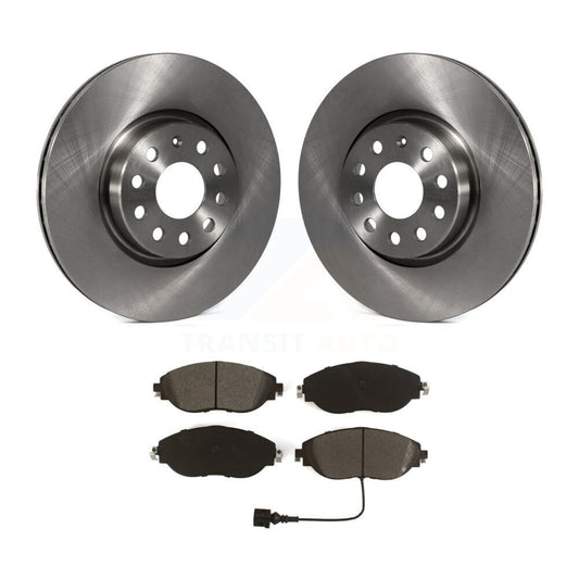 Disc Brake Rotor & Semi-Metallic Pad Front Kit For Volkswagen GTI Arteon Audi A3