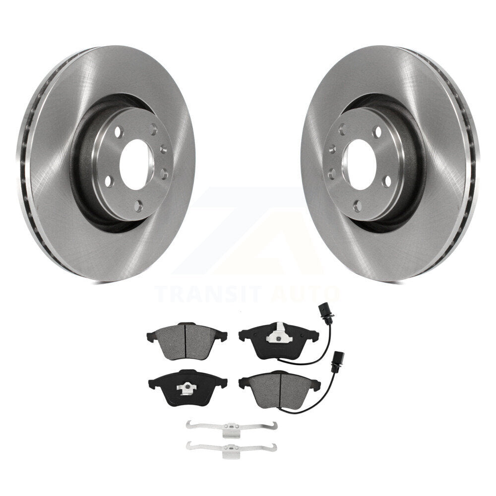 Disc Brake Rotors And Semi-Metallic Pads Front Kit For Audi A6 Quattro