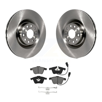 Disc Brake Rotor Semi-Metallic Pad Front Kit For Volkswagen Golf Passat CC R R32