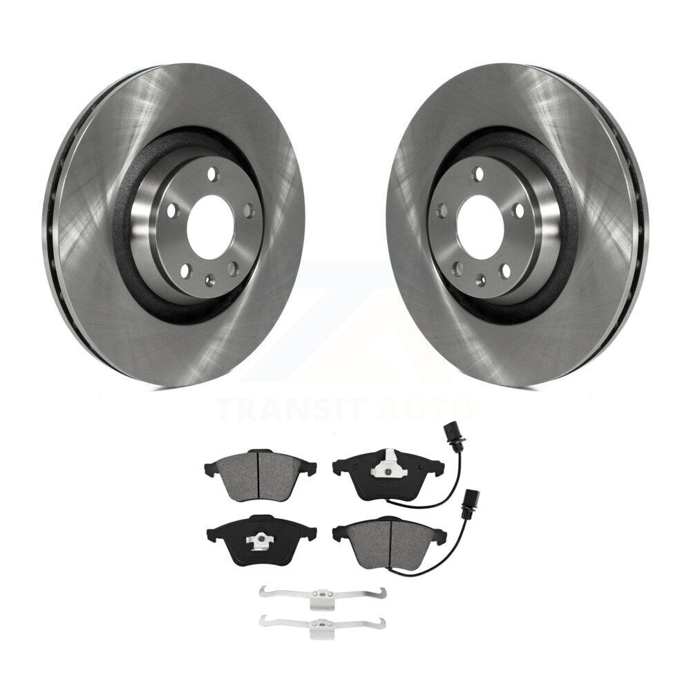 Disc Brake Rotors And Semi-Metallic Pads Front Kit For Audi A6 Quattro