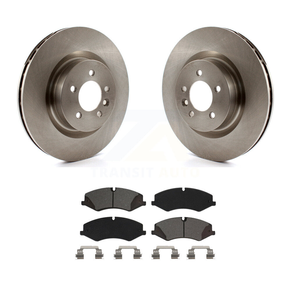 Brake Rotor Semi-Metallic Pad Front Kit For Land Rover Range Sport LR4 Discovery