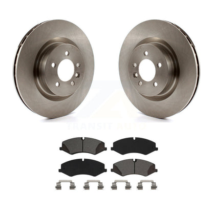 Brake Rotor Semi-Metallic Pad Front Kit For Land Rover Range Sport LR4 Discovery