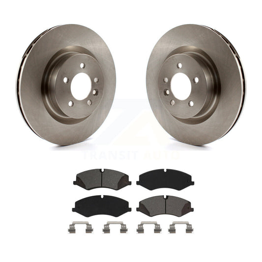 Brake Rotor Semi-Metallic Pad Front Kit For Land Rover Range Sport LR4 Discovery