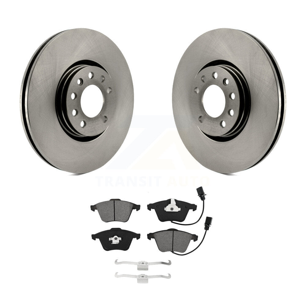 Disc Brake Rotors And Semi-Metallic Pads Front Kit For Saab 9-3X