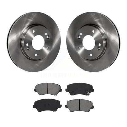 Brake Rotors Semi-Metallic Pad Front Kit For Kia Forte Hyundai Elantra GT Forte5