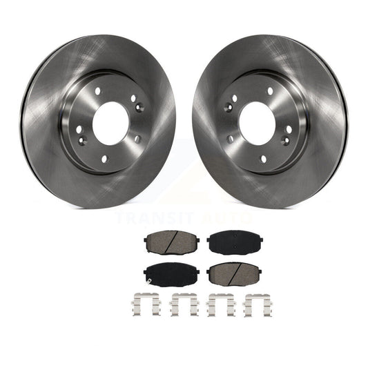 Brake Rotor & Semi-Metallic Pad Front Kit For Kia Hyundai Kona Forte Soul Seltos