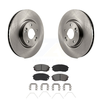 Disc Brake Rotors And Semi-Metallic Pads Front Kit For Hyundai Sonata Kia Optima