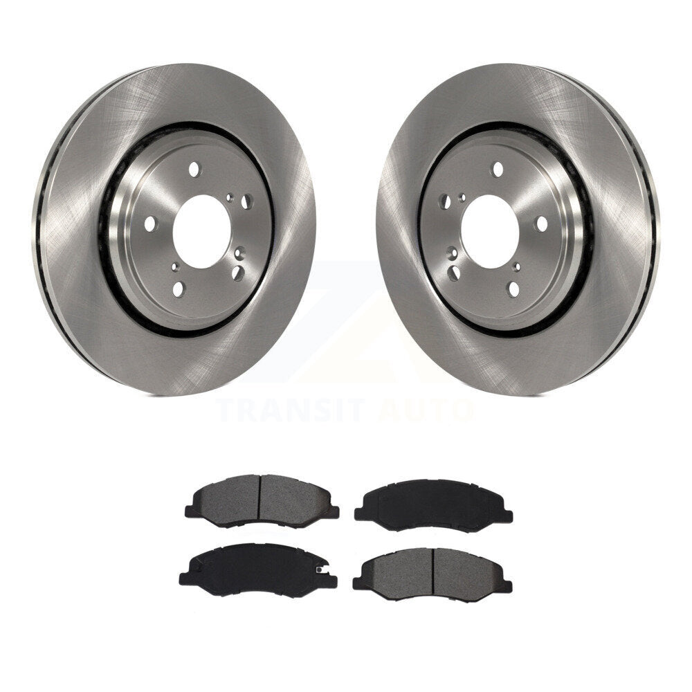 Disc Brake Rotors And Semi-Metallic Pads Front Kit For 2018-2023 Honda Odyssey