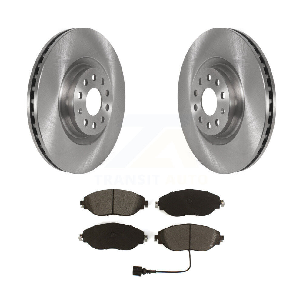 Brake Rotors Semi-Metallic Pad Front Kit For Volkswagen Tiguan Jetta Audi Q3 GTI
