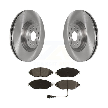Brake Rotors Semi-Metallic Pad Front Kit For Volkswagen Tiguan Jetta Audi Q3 GTI