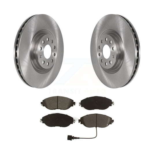 Brake Rotors Semi-Metallic Pad Front Kit For Volkswagen Tiguan Jetta Audi Q3 GTI