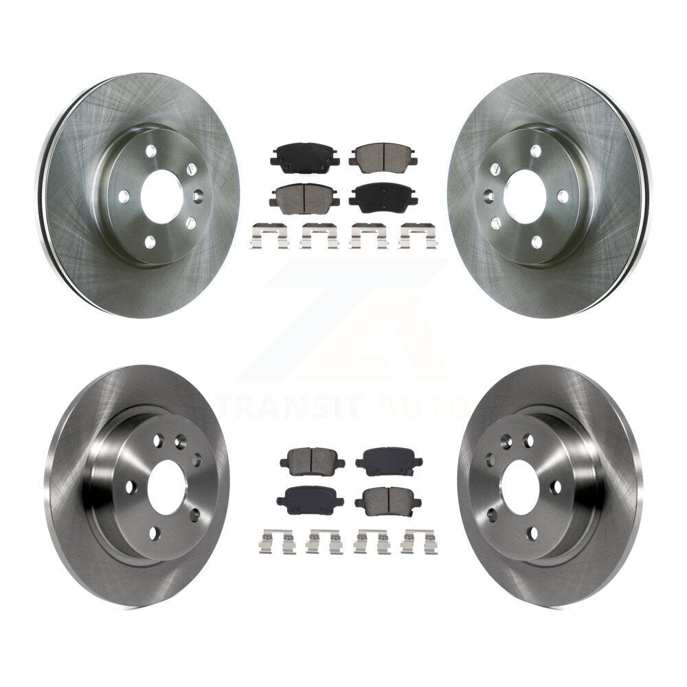 Disc Brake Rotors And Semi-Metallic Pads Front Rear Kit For Chevrolet Cruze